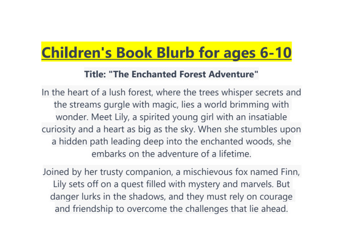 write a captivating book blurb that pulls your readers in
